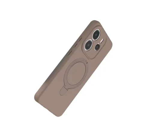 Xiaomi Redmi Note 14 4G Regal Magsafe Standlı Kapak - Çöl Titanyum