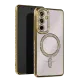 Samsung Galaxy A15 4G Joke Simli Magneticsafe Kılıf - Gold