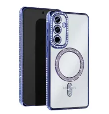 Samsung Galaxy S23 FE Joke Simli Magneticsafe Kılıf - Mavi
