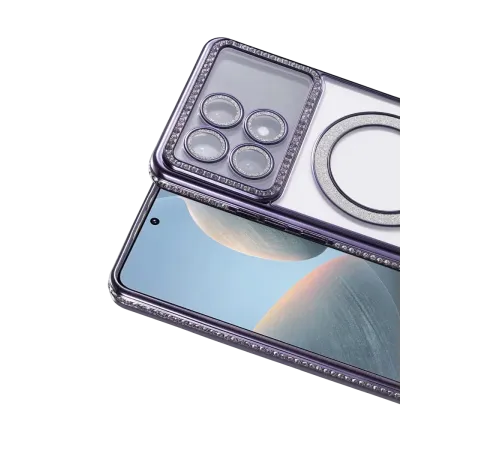 Xiaomi Poco X6 Pro Joke Simli Magneticsafe Kılıf - Derin Mor