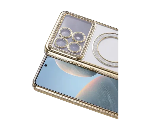Xiaomi Poco X6 Pro Joke Simli Magneticsafe Kılıf - Gold