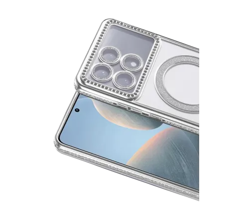 Xiaomi Poco X6 Pro Joke Simli Magneticsafe Kılıf - Gümüş