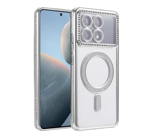 Xiaomi Poco X6 Pro Joke Simli Magneticsafe Kılıf - Gümüş