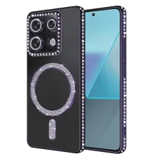 Xiaomi Redmi 13C Joke Simli Magneticsafe Kılıf - Derin Mor