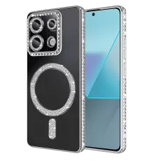 Xiaomi Redmi 13C Joke Simli Magneticsafe Kılıf - Gümüş