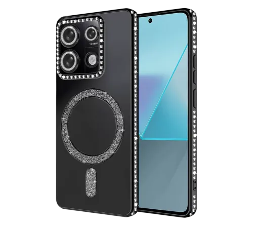 Xiaomi Redmi 13C Joke Simli Magneticsafe Kılıf - Siyah