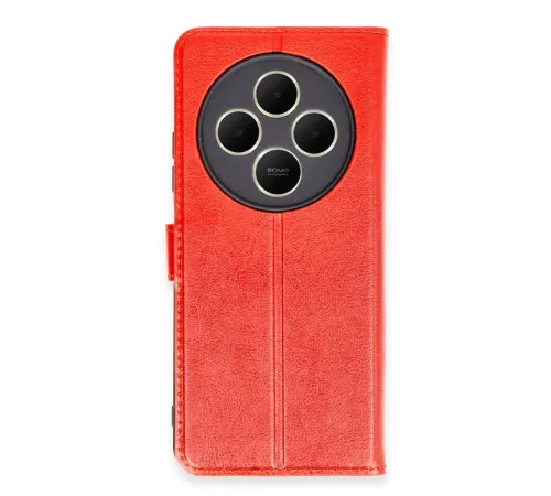 Xiaomi Redmi 14C Kılıf Trend S Plus Kapaklı Kılıf - Kırmızı