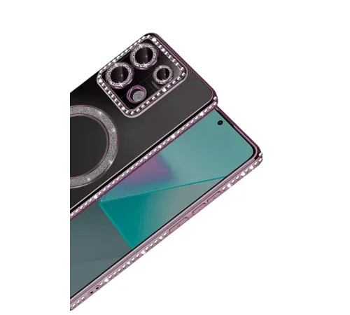 Xiaomi Redmi Note 13 Pro 4G Joke Simli Magneticsafe Kılıf - Pembe