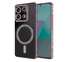 Xiaomi Redmi Note 13 Pro 4G Joke Simli Magneticsafe Kılıf - Pembe