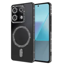 Xiaomi Redmi Note 13 Pro 4G Joke Simli Magneticsafe Kılıf - Siyah