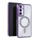 Samsung Galaxy S24 FE Joke Simli Magneticsafe Kılıf - Derin Mor