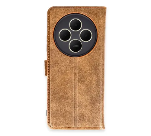 Xiaomi Redmi 14C Kılıf Trend S Plus Kapaklı Kılıf - Taba
