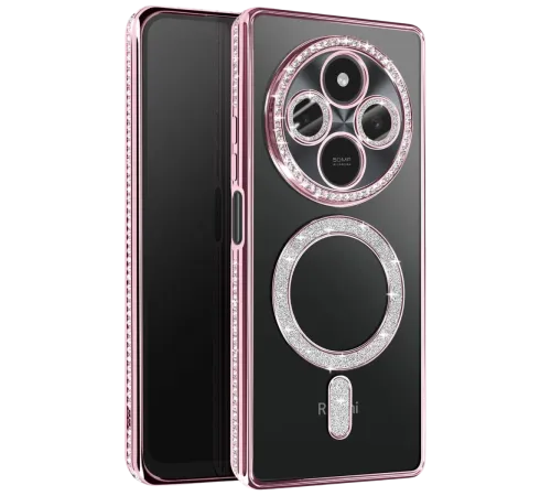 Xiaomi Redmi 14C Joke Simli Magneticsafe Kılıf - Pembe