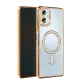 Samsung Galaxy A06 Joke Simli Magneticsafe Kılıf - Gold