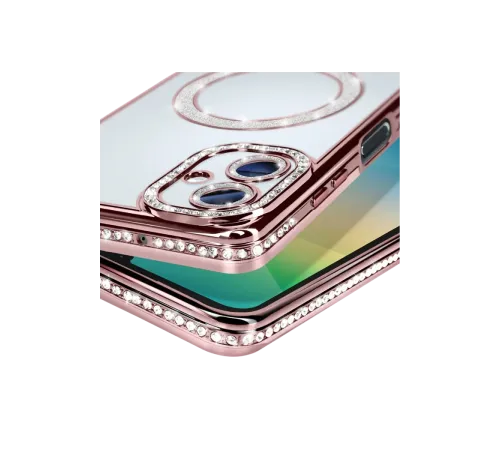 Samsung Galaxy A06 Joke Simli Magneticsafe Kılıf - Pembe