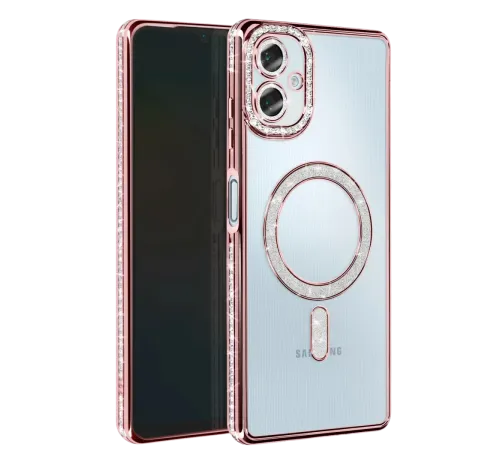 Samsung Galaxy A06 Joke Simli Magneticsafe Kılıf - Pembe