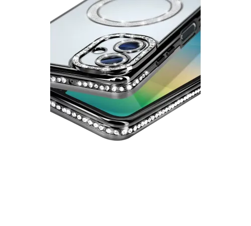 Samsung Galaxy A06 Joke Simli Magneticsafe Kılıf - Siyah