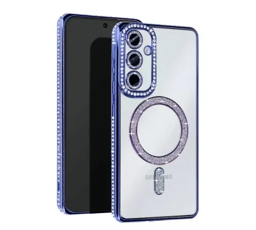 Samsung Galaxy A16 5G Joke Simli Magneticsafe Kılıf - Mavi