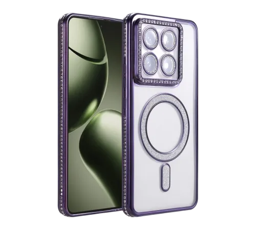 Xiaomi Mi 14T Pro Joke Simli Magneticsafe Kılıf - Derin Mor