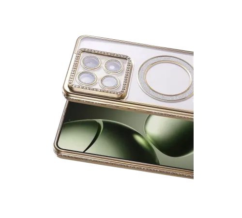 Xiaomi Mi 14T Pro Joke Simli Magneticsafe Kılıf - Gold