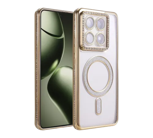Xiaomi Mi 14T Pro Joke Simli Magneticsafe Kılıf - Gold