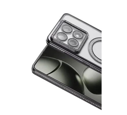 Xiaomi Mi 14T Pro Joke Simli Magneticsafe Kılıf - Siyah