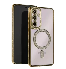 Samsung Galaxy A26 Joke Simli Magneticsafe Kılıf - Gold