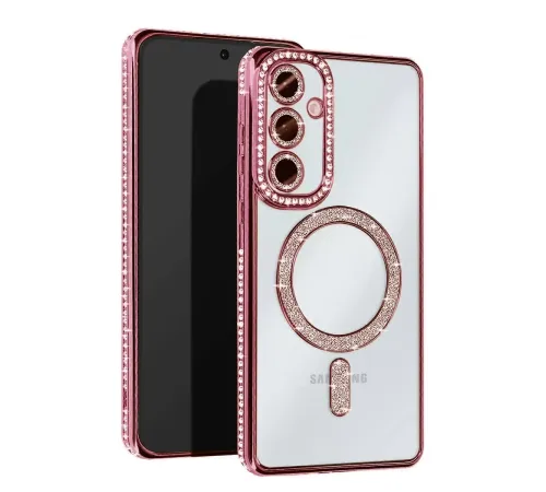 Samsung Galaxy A36 Joke Simli Magneticsafe Kılıf - Pembe