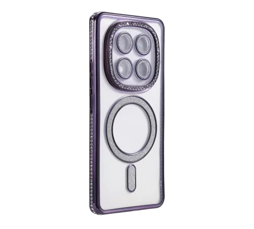 Xiaomi Redmi Note 14 Pro 5G Joke Simli Magneticsafe Kılıf - Derin Mor
