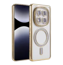 Xiaomi Redmi Note 14 Pro 5G Joke Simli Magneticsafe Kılıf - Gold