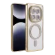 Xiaomi Redmi Note 14 Pro 5G Joke Simli Magneticsafe Kılıf - Gold