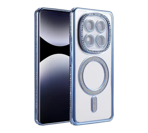 Xiaomi Redmi Note 14 Pro 5G Joke Simli Magneticsafe Kılıf - Mavi