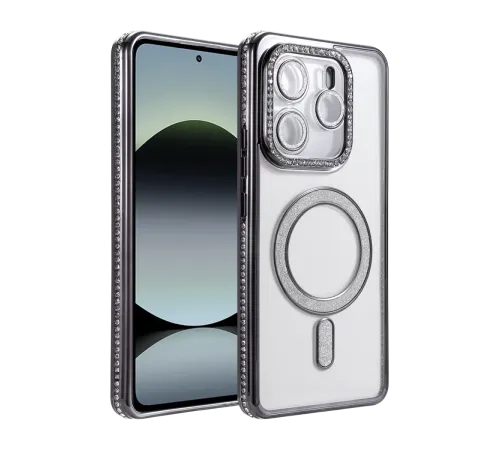 Xiaomi Redmi Note 14 4G Joke Simli Magneticsafe Kılıf - Siyah