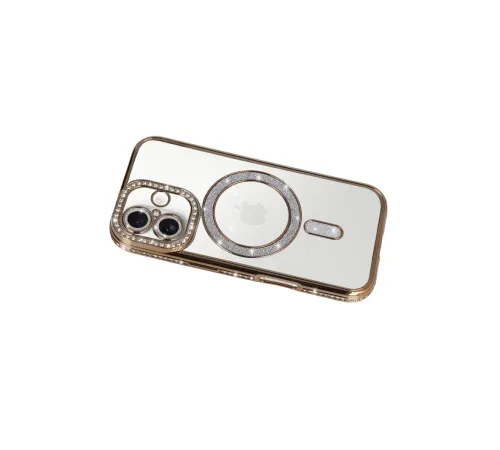 Apple iPhone 17 Joke Simli Magneticsafe Kılıf - Gold