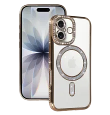Apple iPhone 17 Joke Simli Magneticsafe Kılıf - Gold