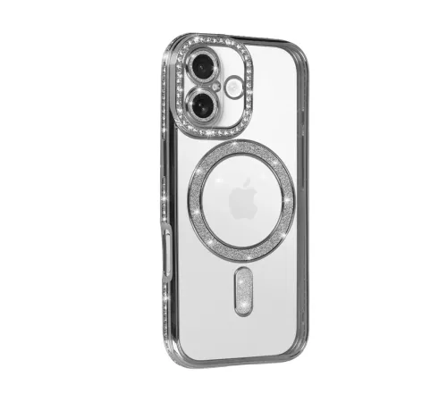 Apple iPhone 17 Joke Simli Magneticsafe Kılıf - Gümüş