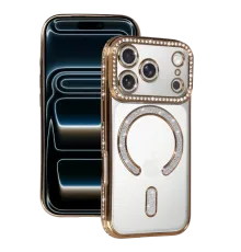 Apple iPhone 17 Pro Joke Simli Magneticsafe Kılıf - Gold