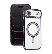 Apple iPhone 17 Air Joke Simli Magneticsafe Kılıf - Derin Mor