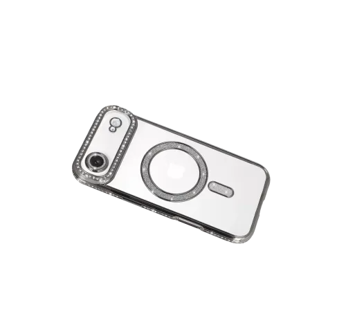 Apple iPhone 17 Air Joke Simli Magneticsafe Kılıf - Gümüş