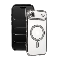 Apple iPhone 17 Air Joke Simli Magneticsafe Kılıf - Gümüş