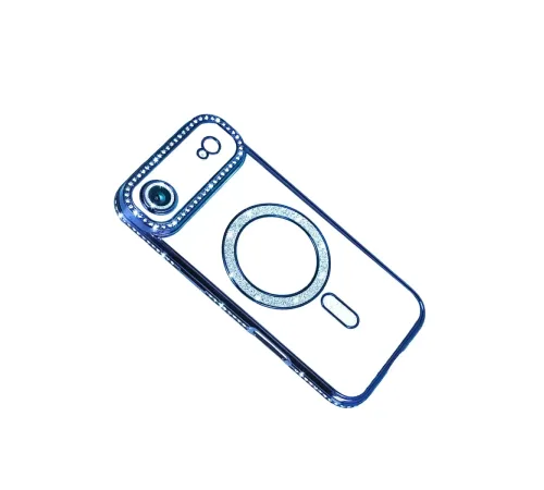 Apple iPhone 17 Air Joke Simli Magneticsafe Kılıf - Mavi