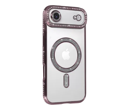 Apple iPhone 17 Air Joke Simli Magneticsafe Kılıf - Pembe