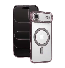 Apple iPhone 17 Air Joke Simli Magneticsafe Kılıf - Pembe