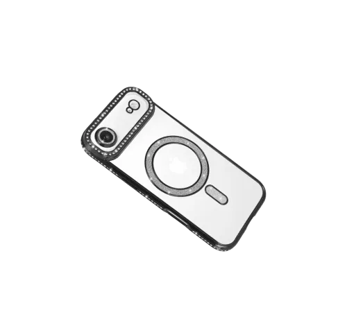 Apple iPhone 17 Air Joke Simli Magneticsafe Kılıf - Siyah