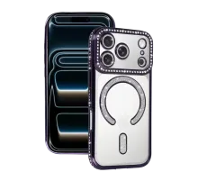Apple iPhone 17 Pro Max Joke Simli Magneticsafe Kılıf - Derin Mor