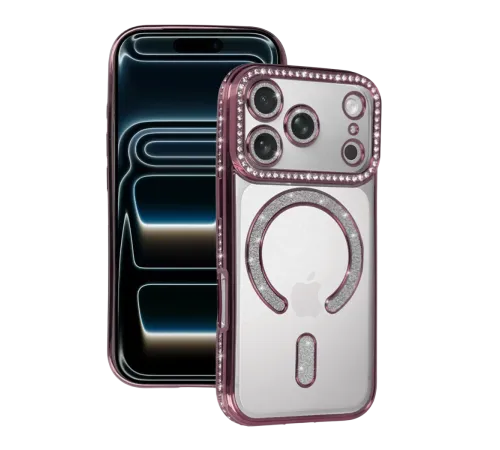 Apple iPhone 17 Pro Max Joke Simli Magneticsafe Kılıf - Pembe