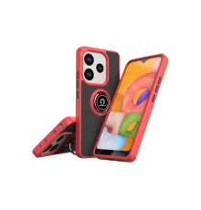 Xiaomi Redmi Note 14 4G Montreal Yüzüklü Silikon Kapak - Kırmızı
