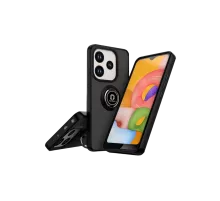 Xiaomi Redmi Note 14 4G Montreal Yüzüklü Silikon Kapak - Siyah
