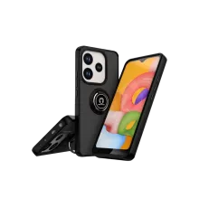 Xiaomi Redmi Note 14 4G Montreal Yüzüklü Silikon Kapak - Siyah