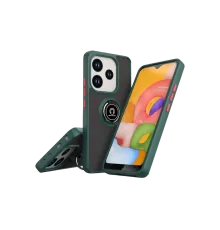 Xiaomi Redmi Note 14 4G Montreal Yüzüklü Silikon Kapak - Yeşil